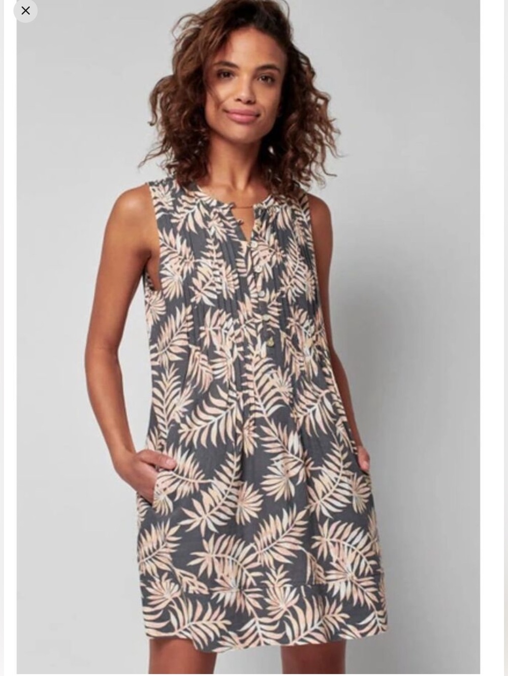 Faherty Isha pintuck dress